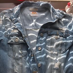zara’s lonney tunes jean jacket .